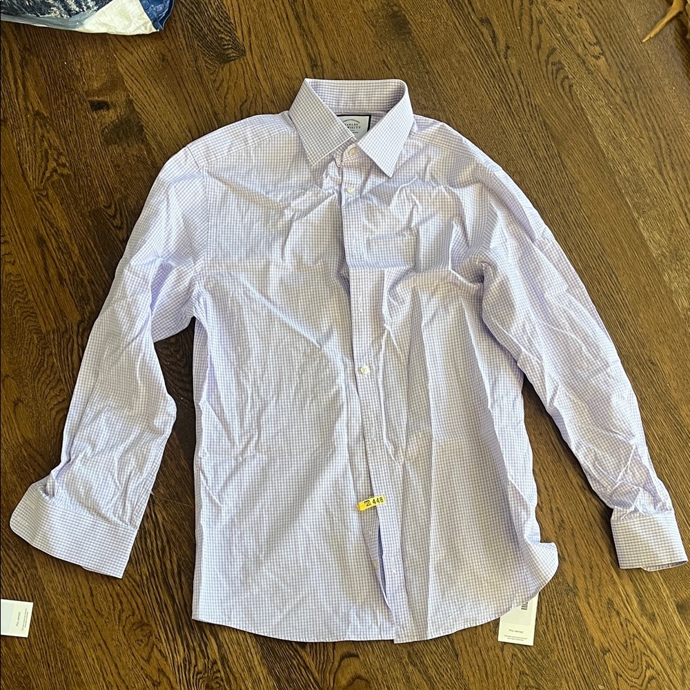 Charles Tyrwhitt Lavender Check Dress Shirt